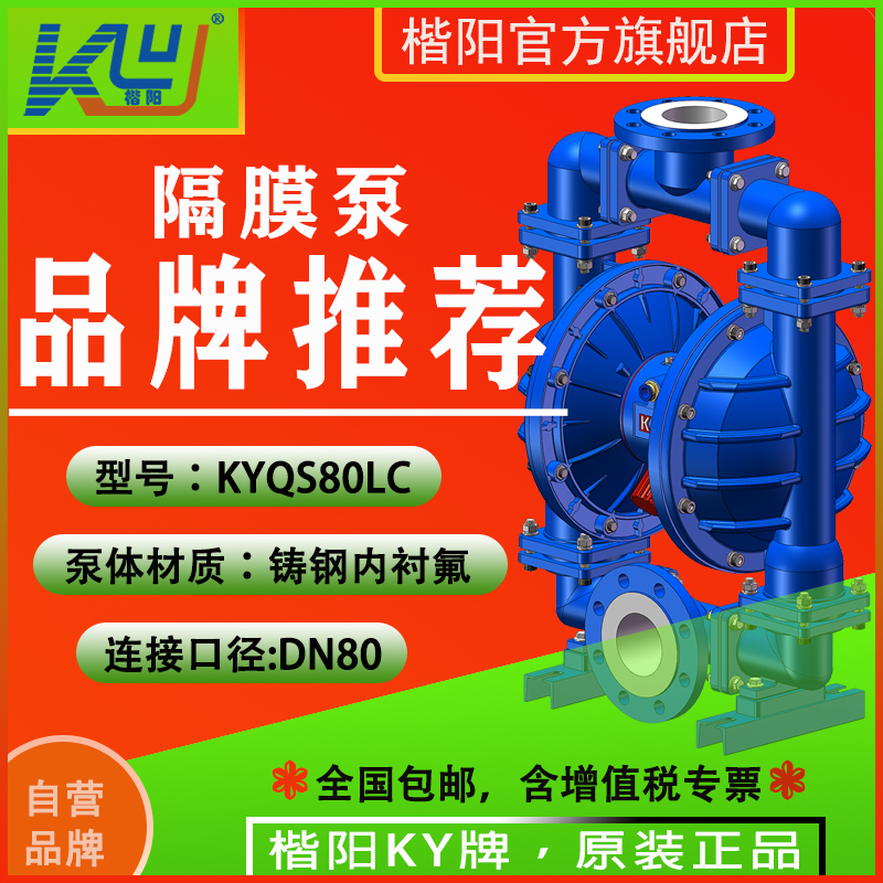 KYQS80LC鋼襯氟氣動(dòng)隔膜泵4