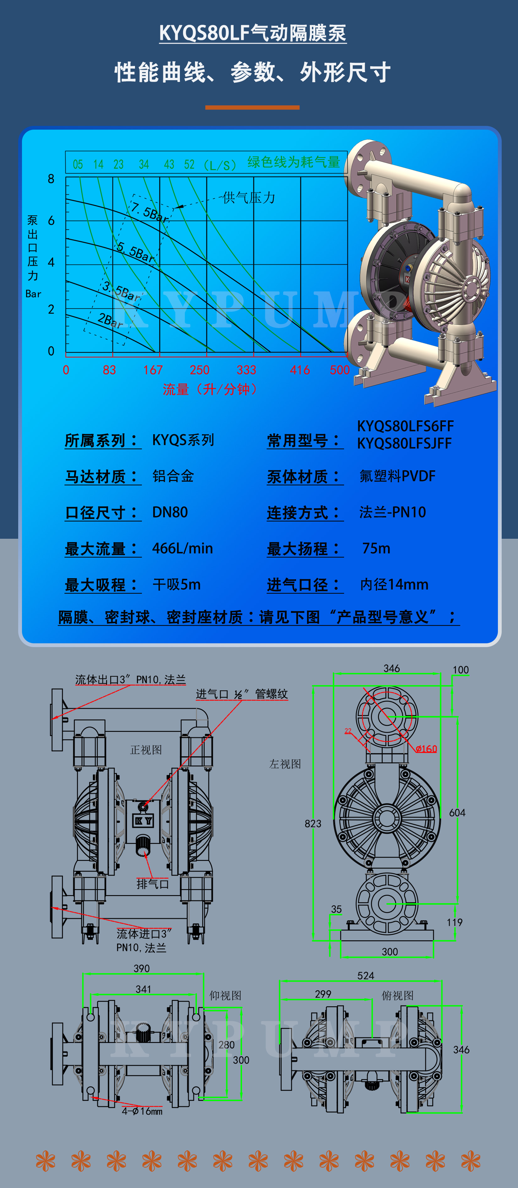 KYQS80LF泵詳細(xì)參數(shù)